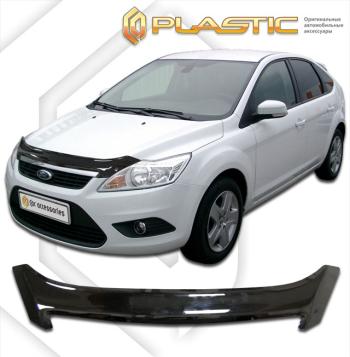 2 099 р. Дефлектор капотаClassic черныйFordFocus 2 седан2008-2011  2010010102722  с доставкой в г. Майкоп. Увеличить фотографию 1