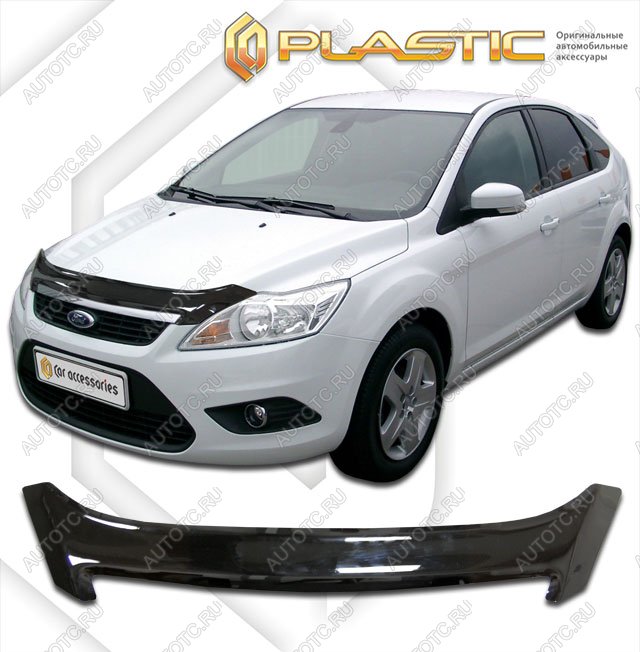 2 099 р. Дефлектор капотаClassic черныйFordFocus 2 седан2008-2011  2010010102722  с доставкой в г. Майкоп