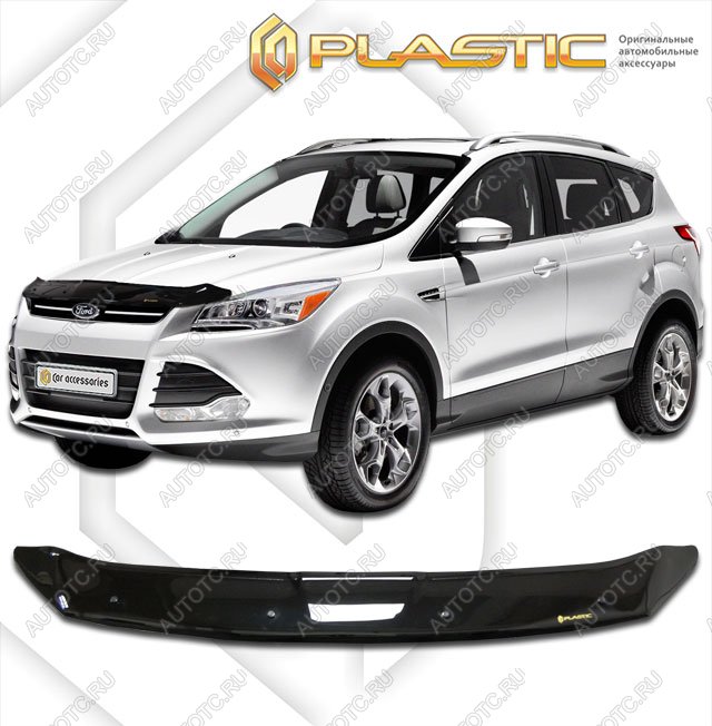 1 999 р. Дефлектор капотаClassic черныйFordKuga 2012–2016  2010010108878  с доставкой в г. Майкоп