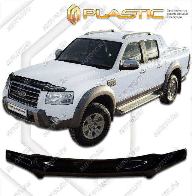 2 299 р. Дефлектор капотаClassic черныйFordRanger 2007-2009  2010010102548  с доставкой в г. Майкоп