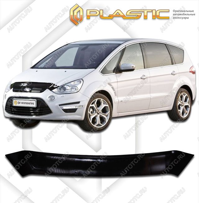 1 999 р. Дефлектор капотаClassic черныйFordS-MAX 2011–2015  2010010106171  с доставкой в г. Майкоп