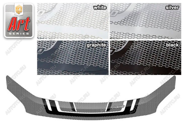 2 449 р. Дефлектор капотаСерия Art чернаяToyotaAvensis 2003-2008T250-T255  2010011500947  с доставкой в г. Майкоп