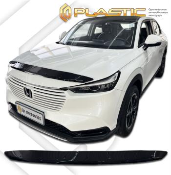 1 999 р. Дефлектор капота Classic черный CA Plastic на Honda Vezel II поколение, джип/suv 5 дв.  2021 - н.в.  с доставкой в г. Майкоп. Увеличить фотографию 1