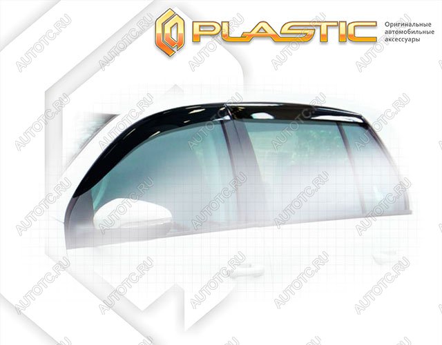 2 199 р. Ветровики дверейClassic полупрозрачныйVolkswagenGolf VI2009–2012  2010030306629  с доставкой в г. Майкоп