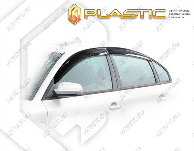 2 259 р. Ветровики дверейClassic полупрозрачныйVolkswagenPassat 2001-2005B-5Chrome molding=120,  2010030303451  с доставкой в г. Майкоп