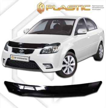 1 959 р. Дефлектор капотаClassic черныйKiaRio седан2005–2011JB  2010010105075  с доставкой в г. Майкоп. Увеличить фотографию 1