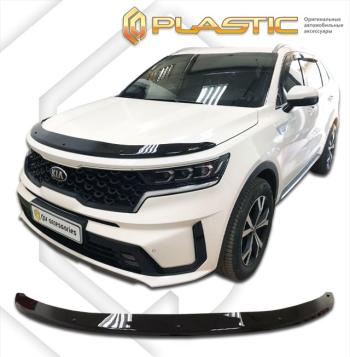 2 099 р. Дефлектор капотаClassic черныйKiaSorento IV поколение, джипsuv 5 дв., рынок РФ 2020 - 2022MQ4  2010010116125  с доставкой в г. Майкоп. Увеличить фотографию 1