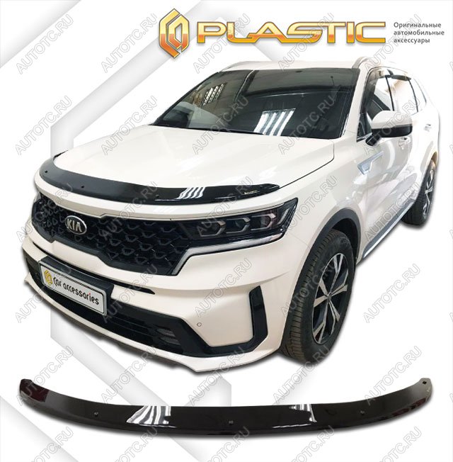 2 099 р. Дефлектор капотаClassic черныйKiaSorento IV поколение, джипsuv 5 дв., рынок РФ 2020 - 2022MQ4  2010010116125  с доставкой в г. Майкоп