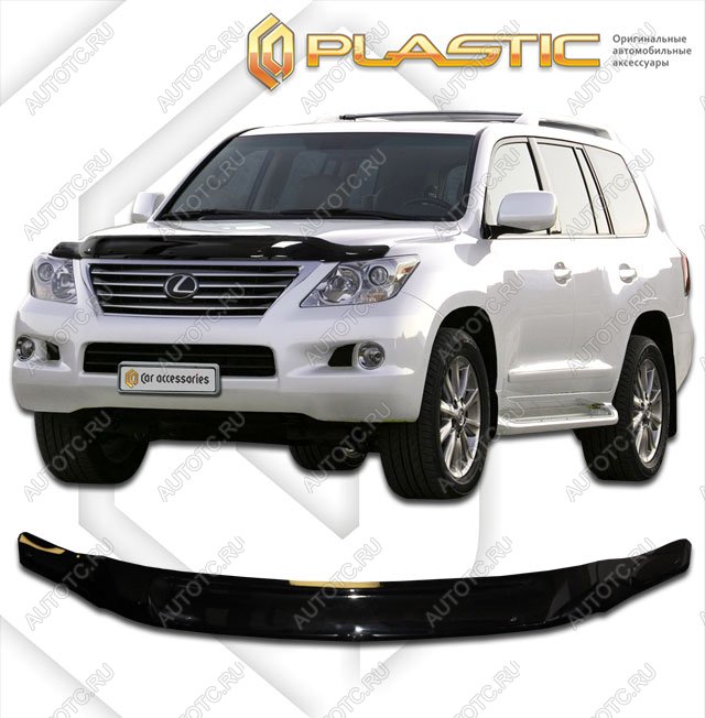 2 199 р. Дефлектор капотаClassic черныйLexusLX 5702008–2015  2010010102944  с доставкой в г. Майкоп