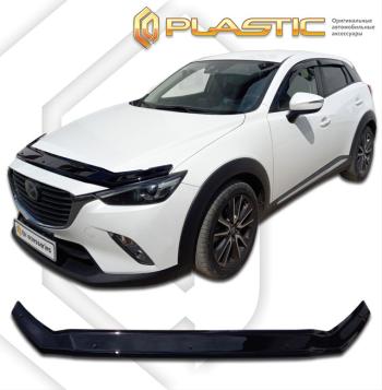 2 099 р. Дефлектор капотаClassic черныйMazdaCX3 I поколение, I поколение рестайлинг, джипsuv 5 дв.2014 - н. в.DK  2010010117351  с доставкой в г. Майкоп. Увеличить фотографию 1