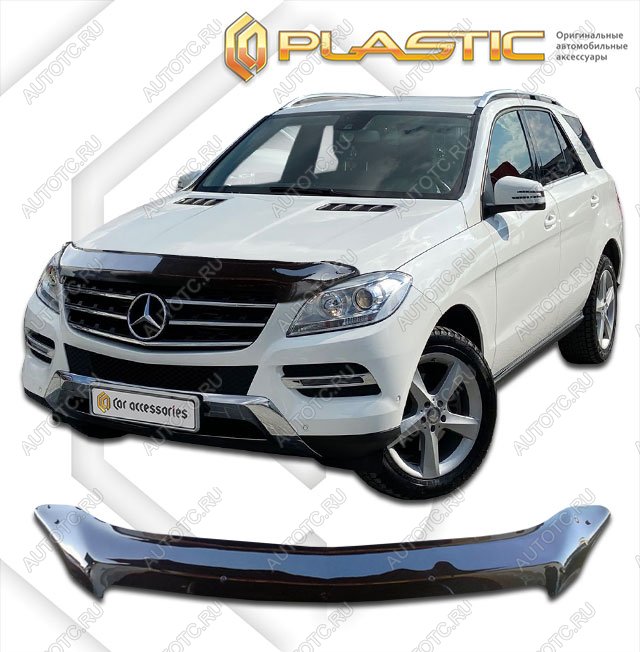 2 199 р. Дефлектор капотаClassic черныйMercedes-BenzML 2012-2015W166  2010010107130  с доставкой в г. Майкоп