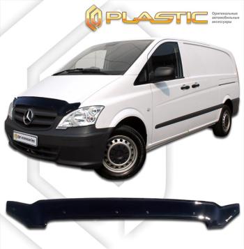 2 099 р. Дефлектор капотаClassic черныйMercedes-BenzVito 2003–2014  2010010107055  с доставкой в г. Майкоп. Увеличить фотографию 1