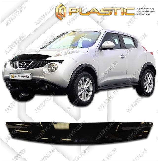 1 959 р. Дефлектор капотаClassic черныйNissanJuke 2010-2018  2010010107062  с доставкой в г. Майкоп