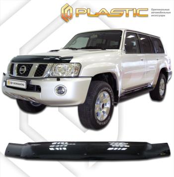 2 299 р. Дефлектор капотаClassic черныйNissanPatrol 2005-2010Y61  2010010100575  с доставкой в г. Майкоп. Увеличить фотографию 1