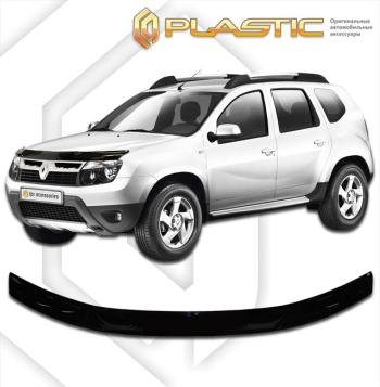 1 999 р. Дефлектор капотаClassic черныйRenaultDuster 2011–2015HSA, HSM  2010010106843  с доставкой в г. Майкоп. Увеличить фотографию 1