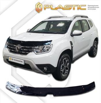 2 099 р. Дефлектор капотаClassic черныйRenaultDuster 2020-н.в.  2010010116064  с доставкой в г. Майкоп. Увеличить фотографию 1