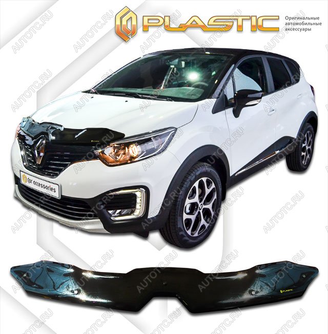 2 099 р. Дефлектор капотаClassic черныйRenaultKaptur 2016–н.в.  2010010112165  с доставкой в г. Майкоп