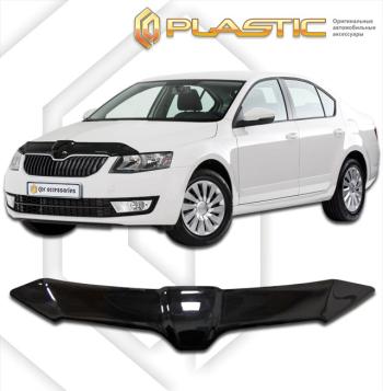 2 099 р. Дефлектор капотаClassic черныйSkodaOctavia 2013–2016  2010010109233  с доставкой в г. Майкоп. Увеличить фотографию 1