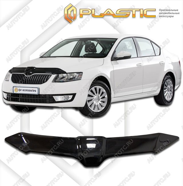 2 099 р. Дефлектор капотаClassic черныйSkodaOctavia 2013–2016  2010010109233  с доставкой в г. Майкоп