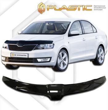 2 379 р. Дефлектор капотаClassic черныйSkodaRapid 2013–2020  2010010109929  с доставкой в г. Майкоп. Увеличить фотографию 1