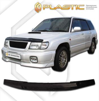 1 999 р. Дефлектор капотаClassic черныйSubaruForester 1997-2000SF5, SF9  2010010100094  с доставкой в г. Майкоп. Увеличить фотографию 1