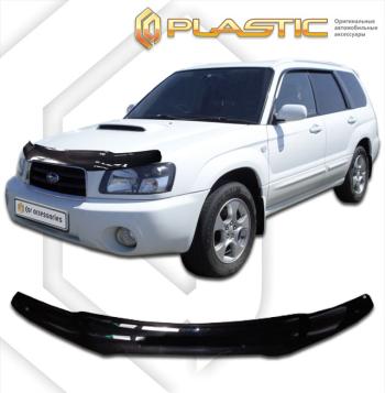 2 199 р. Дефлектор капотаClassic черныйSubaruForester 2002-2005SG5, SG9  2010010100629  с доставкой в г. Майкоп. Увеличить фотографию 1