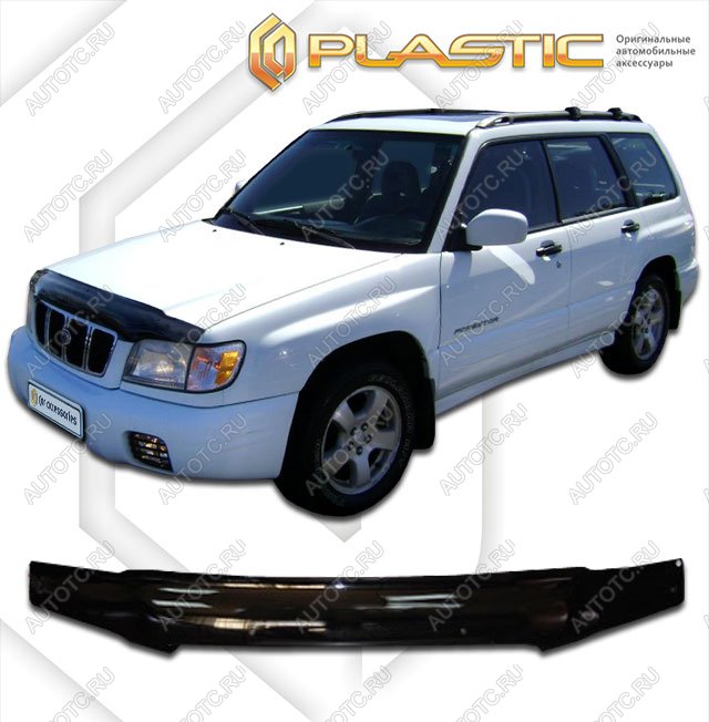 2 099 р. Дефлектор капотаClassic черныйSubaruForester рестайлинг2000-2002SF5, SF9  2010010100803  с доставкой в г. Майкоп