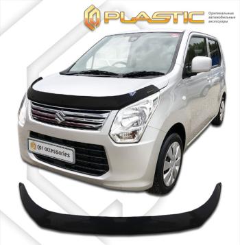 2 099 р. Дефлектор капотаClassic черныйSuzukiWagon R 2012-2014MH34S  2010010114404  с доставкой в г. Майкоп. Увеличить фотографию 1