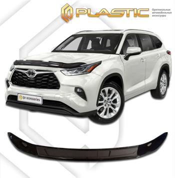 2 099 р. Дефлектор капотаClassic черныйToyotaHighlander 2019-н.в.  2010010115982  с доставкой в г. Майкоп. Увеличить фотографию 1