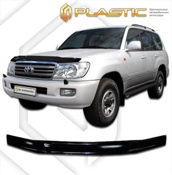 2 099 р. Дефлектор капотаClassic черныйToyotaLand Cruiser 1002002-2007J100,J105  2010010100346  с доставкой в г. Майкоп. Увеличить фотографию 1