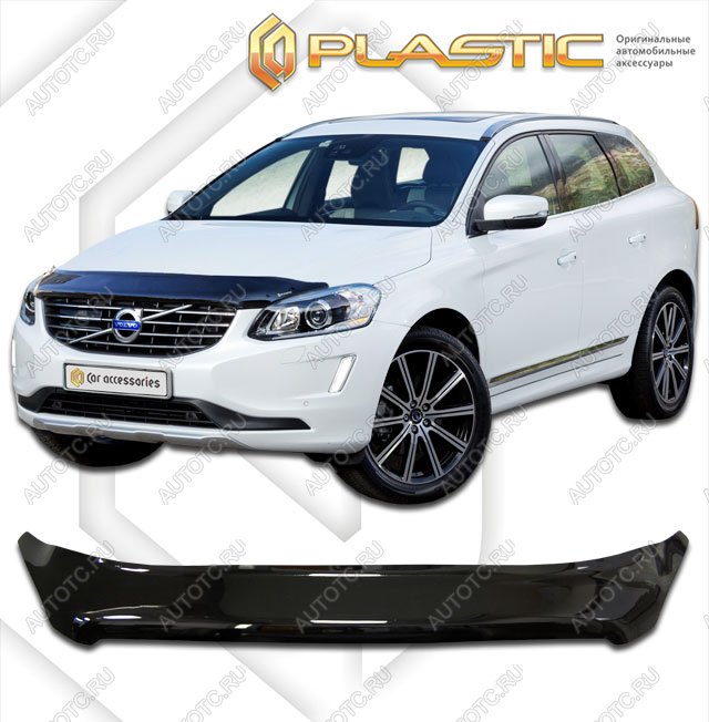 2 379 р. Дефлектор капотаClassic черныйVolvoXC60 2014–2017  2010010109516  с доставкой в г. Майкоп