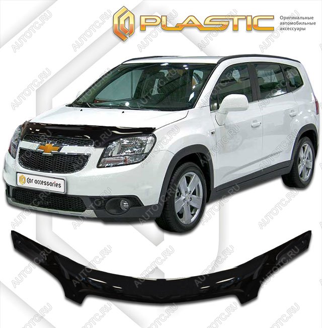 2 499 р. Дефлектор капота (exclusive)Classic черныйChevroletOrlando 2011–н.в.  2010060106350  с доставкой в г. Майкоп