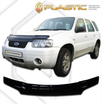 2 379 р. Дефлектор капота (exclusive)Classic черныйFordEscape 2000-2007  2010060104233  с доставкой в г. Майкоп. Увеличить фотографию 1
