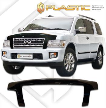 3 099 р. Дефлектор капота (exclusive)Classic черныйInfinitiQX56 2004-2007  2010060103113  с доставкой в г. Майкоп. Увеличить фотографию 1