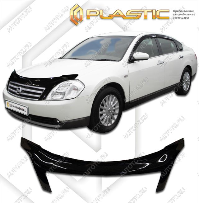 3 099 р. Дефлектор капота (exclusive)Classic черныйNissanTeana 2003-2008J31  2010060101379  с доставкой в г. Майкоп
