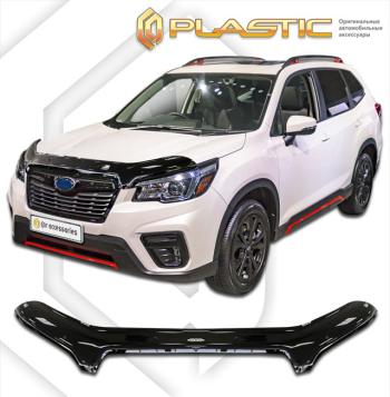 2 499 р. Дефлектор капота (exclusive)Classic черныйSubaruForester V поколение, джипsuv 5 дв.2018 - 2021S5  2010060113952  с доставкой в г. Майкоп. Увеличить фотографию 1