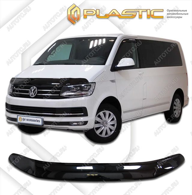 2 799 р. Дефлектор капота (exclusive)Classic черныйVolkswagenTransporter 2015–н.в. T6  2010060111781  с доставкой в г. Майкоп