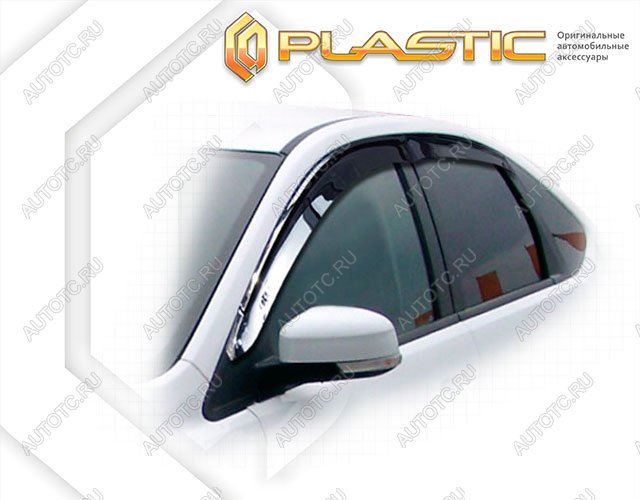 1 999 р. Ветровики дверейClassic полупрозрачныйFordFocus 2 хэтчбэк2005-2008CB4Chrome molding=120,  2010030314198  с доставкой в г. Майкоп