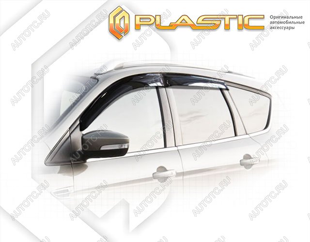 2 099 р. Ветровики дверейClassic полупрозрачныйFordKuga 2012–2016Chrome molding=120,  2010030308876  с доставкой в г. Майкоп