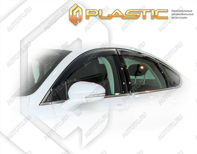 2 099 р. Ветровики дверейClassic полупрозрачныйFordMondeo 2015–н.в.Chrome molding=120,  2010030311487  с доставкой в г. Майкоп