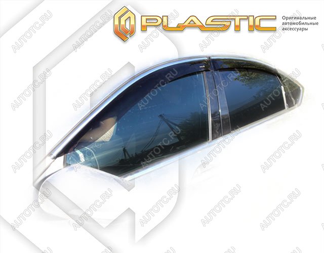 2 099 р. Ветровики дверейClassic полупрозрачныйGenesisG80 2017-2020Chrome molding=120,  2010030314297  с доставкой в г. Майкоп
