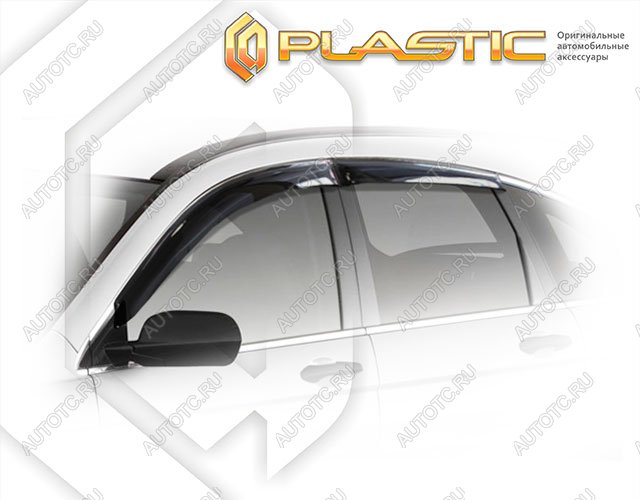 2 259 р. Ветровики дверейClassic полупрозрачныйHondaCR-V 2009-2012Chrome molding=120,  2010030307558  с доставкой в г. Майкоп