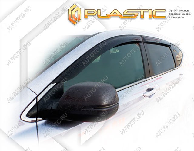 2 199 р. Ветровики дверейClassic полупрозрачныйHondaCR-V 2016–н.в.RT5, RT6, RW1, RW2Chrome molding=120,  2010030312903  с доставкой в г. Майкоп