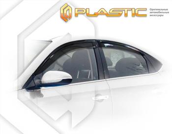 2 099 р. Ветровики дверейClassic полупрозрачныйHyundaiSolaris рестайлинг2020–н.в.HCR Chrome molding=120,  2010030315652  с доставкой в г. Майкоп. Увеличить фотографию 1