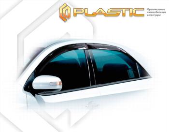 2 099 р. Ветровики дверейClassic полупрозрачныйKiaCerato 2008-2013Chrome molding=120,  2010030306001  с доставкой в г. Майкоп. Увеличить фотографию 1