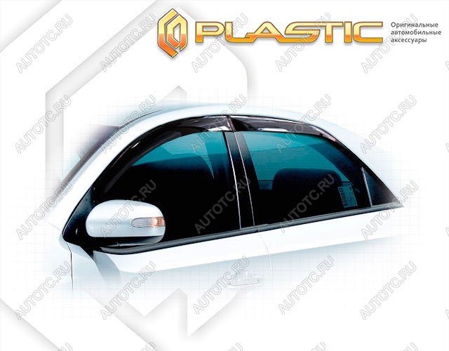 2 099 р. Ветровики дверейClassic полупрозрачныйKiaCerato 2008-2013Chrome molding=120,  2010030306001  с доставкой в г. Майкоп