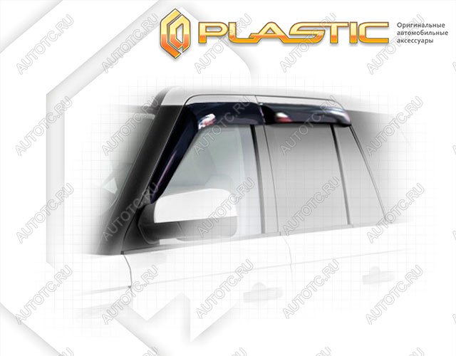 2 199 р. Ветровики дверейClassic полупрозрачныйLand RoverRange Rover Sport 2005-2013Chrome molding=120,  2010030306278  с доставкой в г. Майкоп