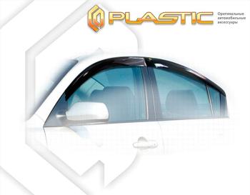 1 999 р. Ветровики дверей Classic полупрозрачный CA Plastic на Mazda 3 седан 2009-2013  с доставкой в г. Майкоп. Увеличить фотографию 1