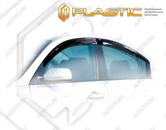 1 999 р. Ветровики дверей Classic полупрозрачный CA Plastic на Mazda 3 седан 2009-2013  с доставкой в г. Майкоп