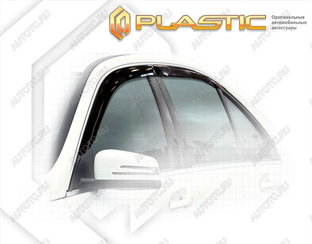 1 999 р. Ветровики дверейClassic полупрозрачныйMercedes-BenzC-Class 2010-2015W204Chrome molding=120,  2010030305905  с доставкой в г. Майкоп